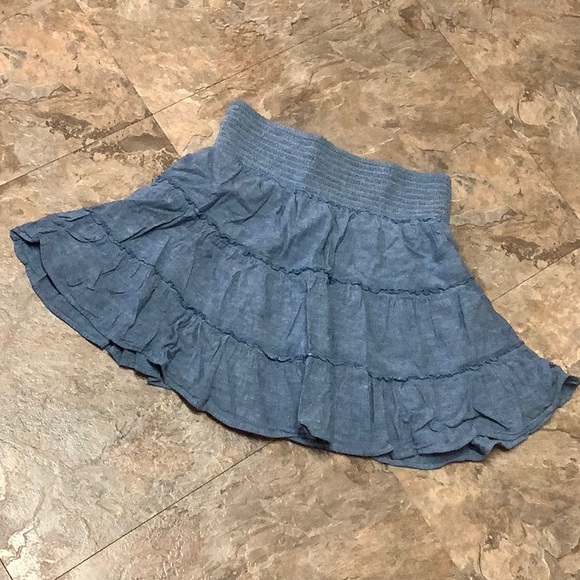American Eagle Outfitters Dresses & Skirts - American Eagle denim colored mini ruffle skirt